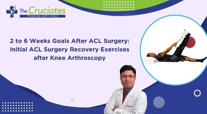 2 to 6 Weeks Goals After ACL Surgery: Initial ACL Surgery Recovery Exercises after Knee Arthroscopy